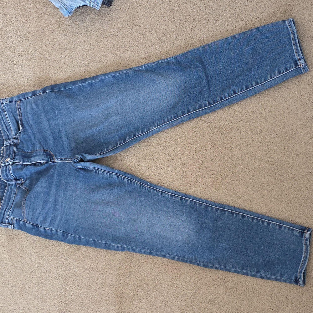 American Eagle Outfitters Women's High Rise Jegging In Blue, Size 12 Short